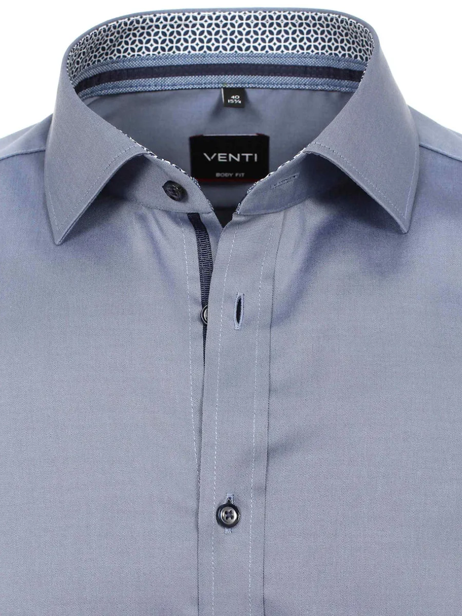 Venti Overhemd Non Iron Blauw Body Fit 103522600-100